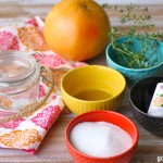 Как сделать скраб из сахара, тимьяна и грейпфрута?